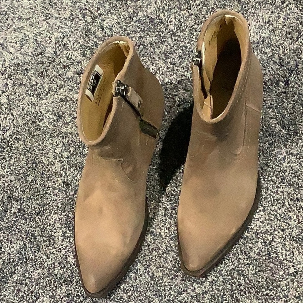 Frye Brown Ankle Booties